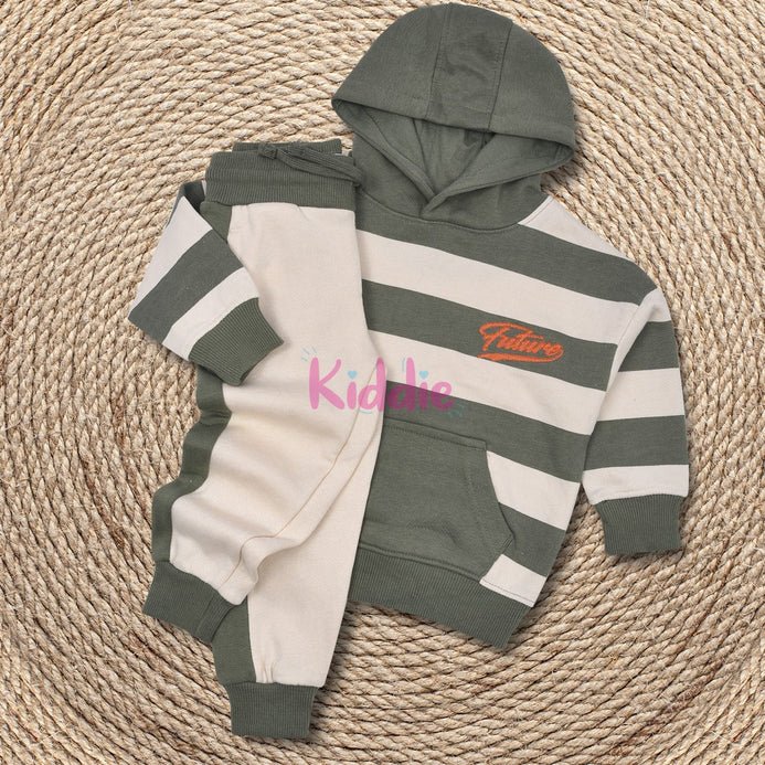 PMK Future Green Stripes Hooded Tracksuit